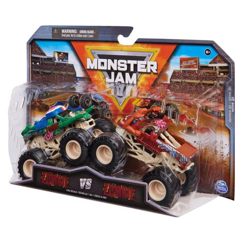  6064128- Monster Jam Biker Zombie vs Burned Zombie 