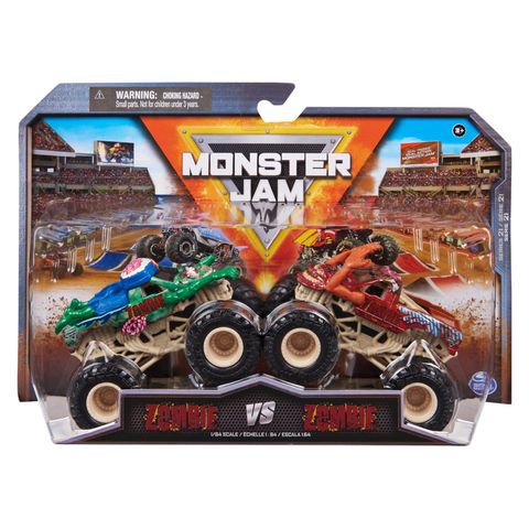  6064128- Monster Jam Biker Zombie vs Burned Zombie 