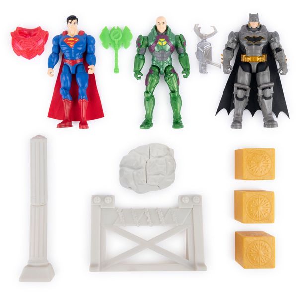 Đồ chơi mô hình 6064764 DC Comics Wayne Tower Mayhem Action Figure Playset with Batman Superman & Lex-1