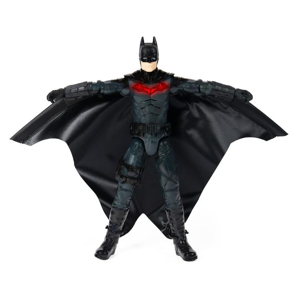 Đồ chơi mô hình người dơi 6060510 - DC Comics, Batman 30cm Wingsuit Action Figure with Lights and Phrases, Expanding Wings