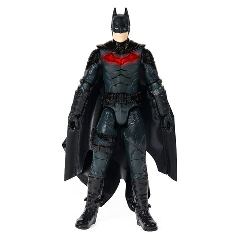  6060510 - DC Comics, Batman 30cm Wingsuit Action Figure with Lights and Phrases, Expanding Wings 