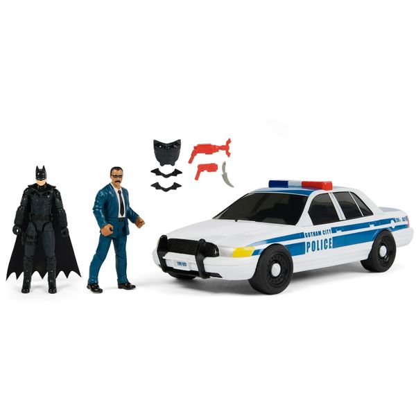 Mô hình nhân vật và xe 6061616 - DC Comics Batman & Lt Gordan Pack with 2 Figures and Vehicle Action-1