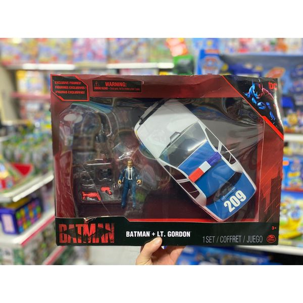 Mô hình nhân vật và xe 6061616 - DC Comics Batman & Lt Gordan Pack with 2 Figures and Vehicle Action-1