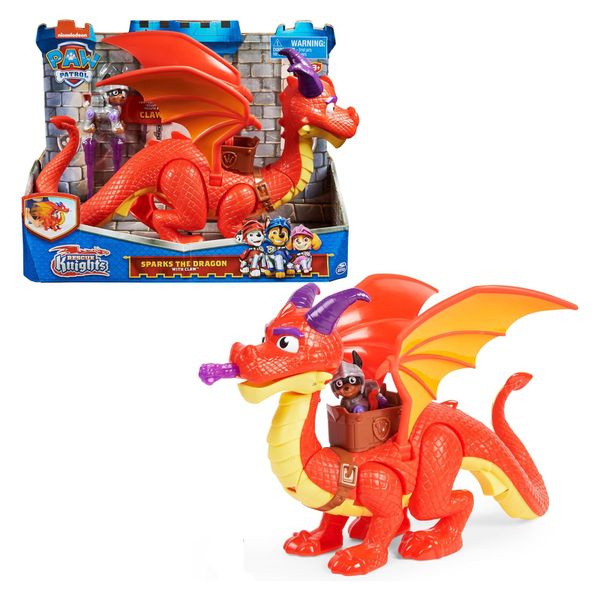 Đồ chơi Rồng thần chiến binh khổng lồ và chó cứu hộ 062105 - PAW Patrol Rescue Knights Sparks The Dragon