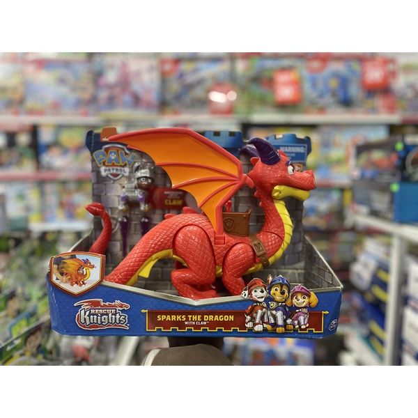 Đồ chơi Rồng thần chiến binh khổng lồ và chó cứu hộ 062105 - PAW Patrol Rescue Knights Sparks The Dragon