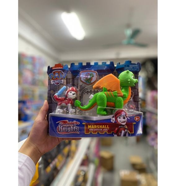 Bộ đồ chơi cứu hộ Paw Patrol, Rescue Knights Marshall and Dragon Draco Action Figures Set