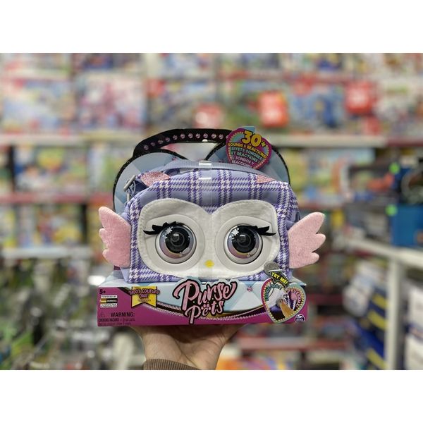 23win08 com ví hoàn hảo thú cưng 6065132 - PURSE PETS by Spin Master Hoot Couture Owl