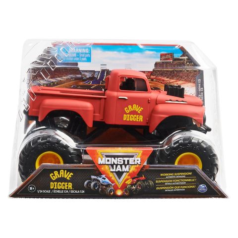  Đồ chơi mô hình xe 6056371- Monster Jam, Grave Digger Monster Truck 1:24 