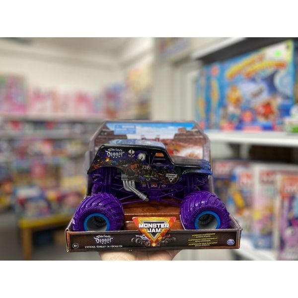 23win08 com mô hình xe 6056371- Monster Jam, Grave Digger Monster Truck 1:24-1