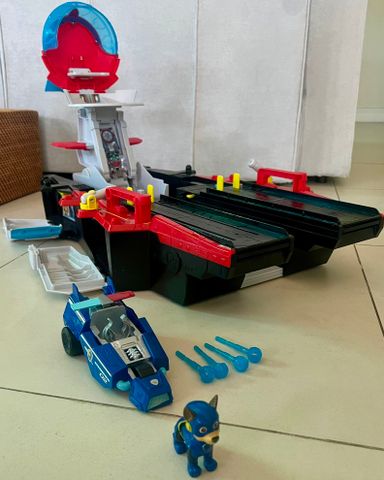  Bộ Tàu Sân Bay Biến Hình 6067075 Paw Patrol The Mighty Movie Aircraft Carrier HQ 