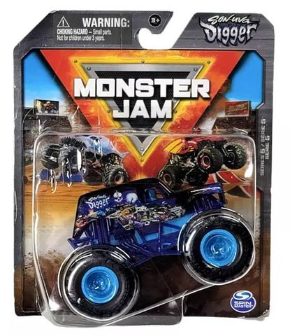  6068651 Monster Jam Digger xanh tím 