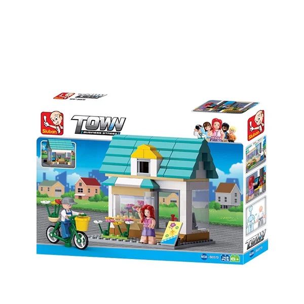 Bộ lắp ráp Cửa hàng hoa Queenie Sluban B0570