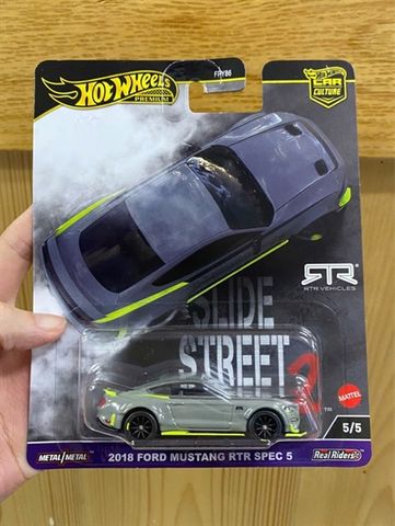  Xe mô hình HKC85 Hot Wheels PremiumCar Culture 2018 Ford Mustang RTR Spec 5 