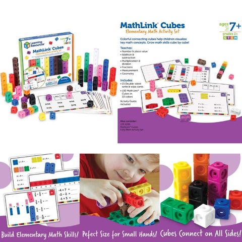  Đồ chơi trí tuệ Mathlink Cubes Elementary Math Activity Set 