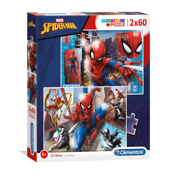 Tranh ghép Clementoni Puzzle Spiderman, 2x60pcs