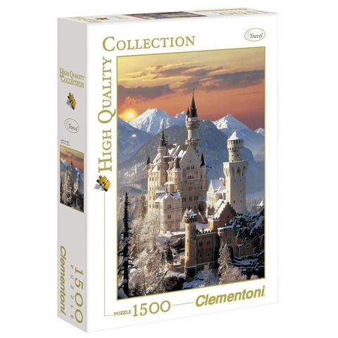  Xếp hình Clementoni 31925 Lâu đài Neuschwanstein Castle 1500 miếng 