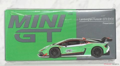  Xe mô hình MINI GT 1/64 Lamborghini Huracan GT3 EVO2 Presentation Left Handle 