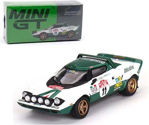  Xe mô hình MINI GT 1/64 Lancia Stratos HF Rally Sanremo 1975 Winner #11 (LHD) 