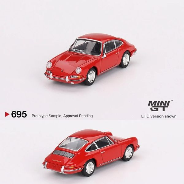 MINI GT 1/64 Porsche 901 1963 Signal Red (LHD)
