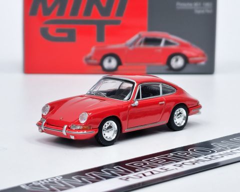  Xe mô hình MINI GT 1/64 Porsche 901 1963 Signal Red (LHD) 