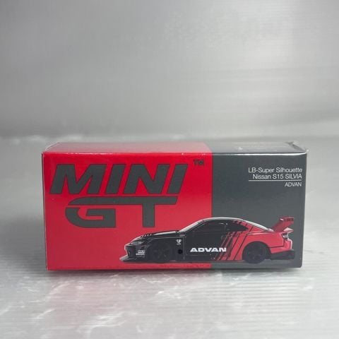  Xe mô hình MINI GT Nissan LB-Super Silhouette S15 SILVIA ADVAN RHD 
