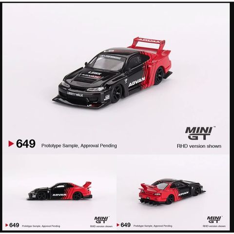  Xe mô hình MINI GT Nissan LB-Super Silhouette S15 SILVIA ADVAN RHD 