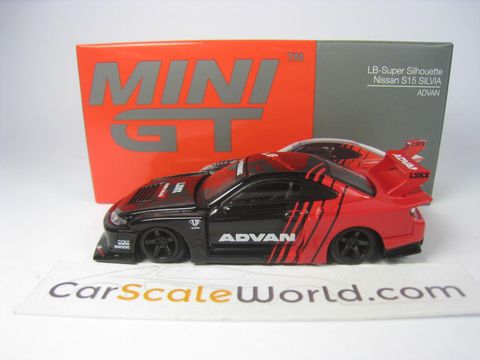  Xe mô hình MINI GT Nissan LB-Super Silhouette S15 SILVIA ADVAN RHD 