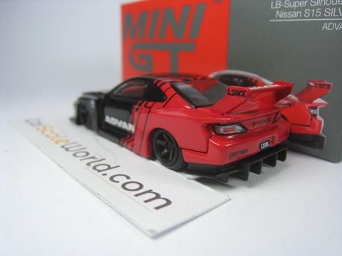  Xe mô hình MINI GT Nissan LB-Super Silhouette S15 SILVIA ADVAN RHD 