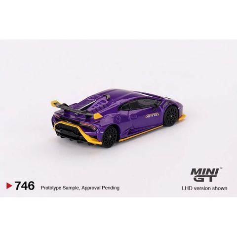  Xe mô hình MINI GT 1/64 Lamborghini Huracan STO Viola Pacifae (Left Handle) 