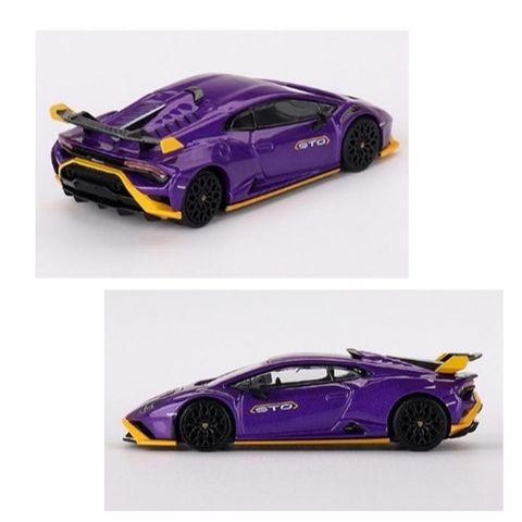  Xe mô hình MINI GT 1/64 Lamborghini Huracan STO Viola Pacifae (Left Handle) 