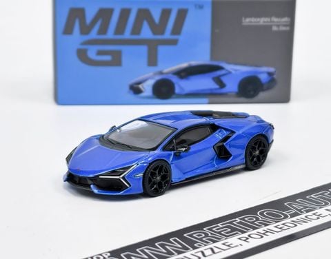  MINI GT 1/64 Lamborghini Revuelto Blue Eleos (Left Handle) 