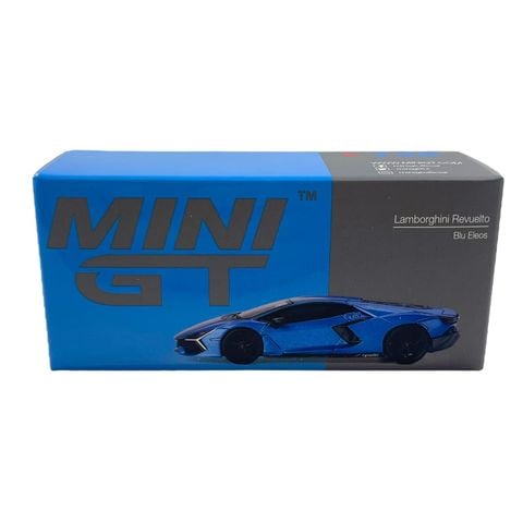  MINI GT 1/64 Lamborghini Revuelto Blue Eleos (Left Handle) 