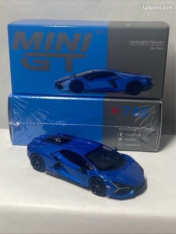  MINI GT 1/64 Lamborghini Revuelto Blue Eleos (Left Handle) 