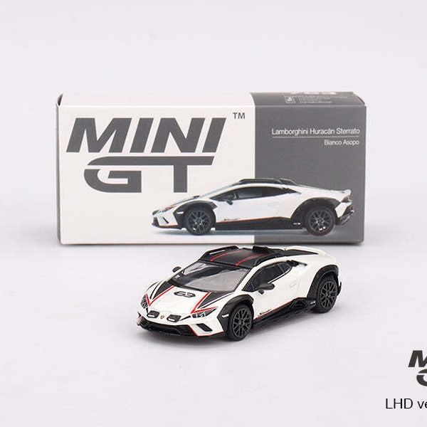 Xe mô hình MINI GT 1/64 Lamborghini Huracan Stellato Bianco Asopo (White) (Right Handle)