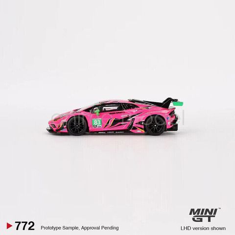  Xe mô hình MINI GT 1/64 Lamborghini Huracan GT3 EVO2 IMSA Daytona 24 Hour 2023#83 Iron Dames (Left Handle) 