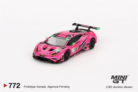  Xe mô hình MINI GT 1/64 Lamborghini Huracan GT3 EVO2 IMSA Daytona 24 Hour 2023#83 Iron Dames (Left Handle) 