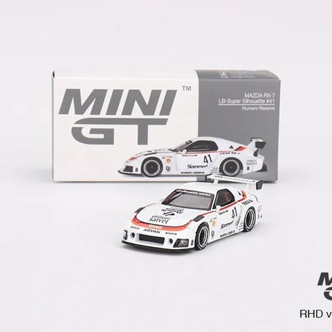  Xe mô hình MINI GT 1/64 Mazda RX-7 LB-Super Silhouette #41 Numero Reserve (Right Handle) 