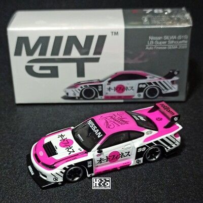  Xe mô hình MINI GT Nissan LB-Super Silhouette Silvia S15 2023 SEMA Auto Finesse (RHD) 