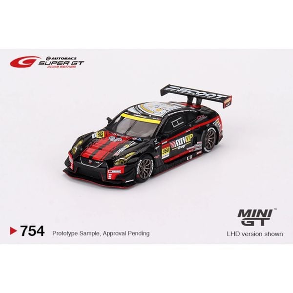 MINI GT 1/64 Nissan GT-R Nismo GT300 SUPER GT Series 2023#360 RUNUP RIVAUX GT-R TOMEI SPORTS (LHD) màu đen