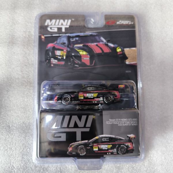 MINI GT 1/64 Nissan GT-R Nismo GT300 SUPER GT Series 2023#360 RUNUP RIVAUX GT-R TOMEI SPORTS (LHD) màu đen