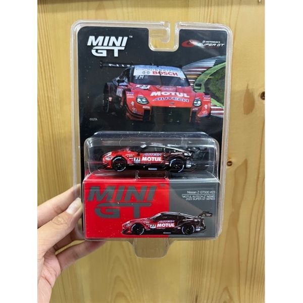 Mô hình xe MINI GT 1/64 Nissan Z GT500 NISMO SUPER GT Series 2023#23 MOTUL AUTECH Z (Left Handle)
