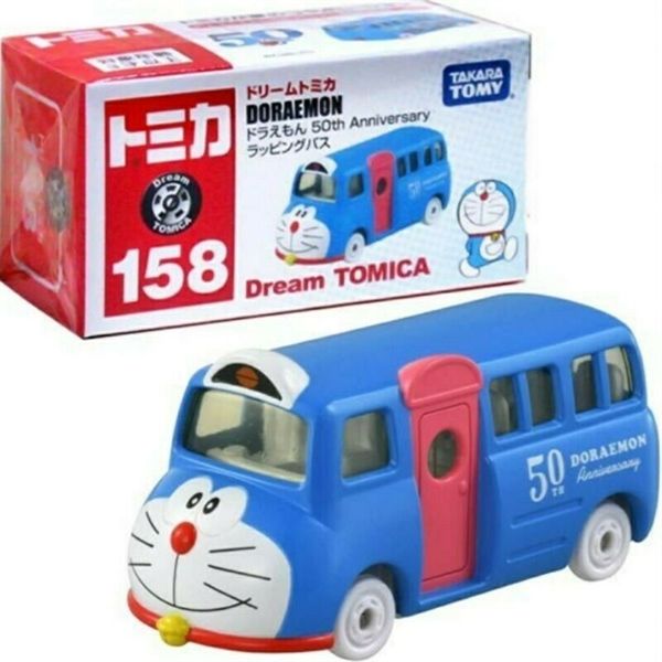 Xe bus Tomica 23win04 Doraemon No. 158 50th wrapping bus (tentative)-1