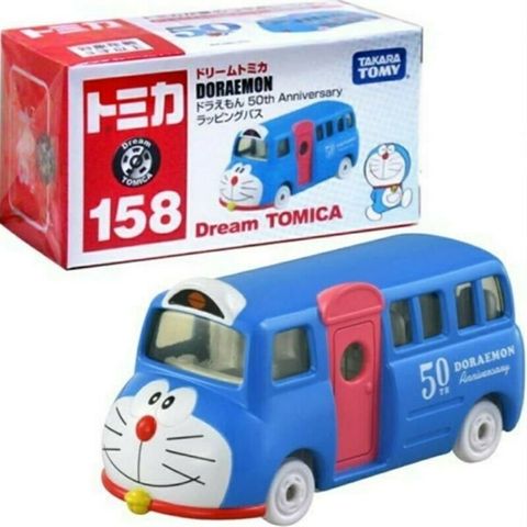  Xe bus Tomica đồ chơi Doraemon No. 158 50th wrapping bus (tentative) 