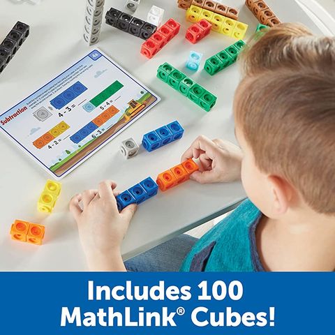  Đồ chơi học tập Learning Resources MathLink Cubes Kindergarten Activity Set 