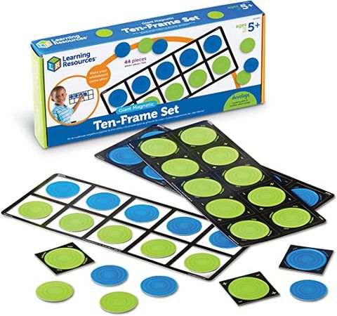  Learning Resources Giant Magnetic Ten-Frame Set 