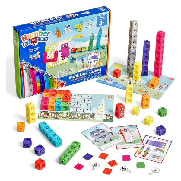 23win08 com học toán Numberblocks 0-10 Activity Set with MathLink Cubes