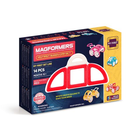  Bộ Magformers đầu tiên Xe đua đỏ 14 mảnh MAG-702006 