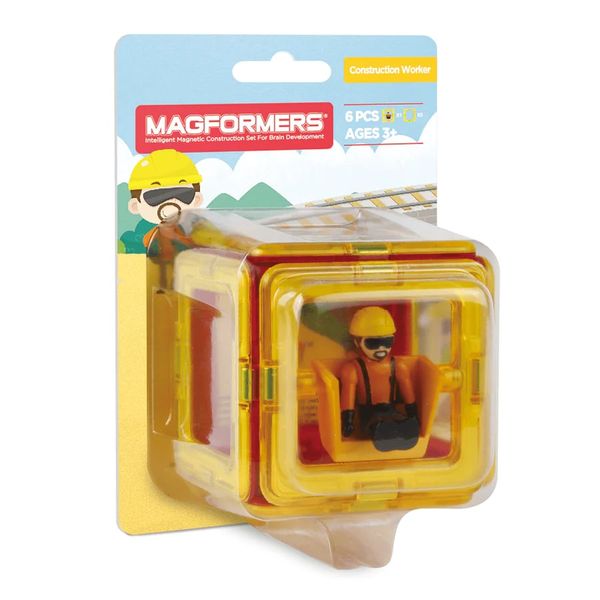 Bộ Magformers cơ bản kỹ sư xây dựng 6 mảnh MAG-715008