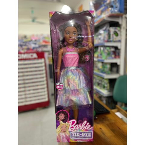 Đồ chơi búp bê thời trang Barbie 28-inch Tie Dye Style Best Fashion Friend, Brown Hair 