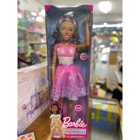  Đồ chơi búp bê thời trang Barbie 28-Inch Best Fashion Friend Star Power Doll, Brown Hair 